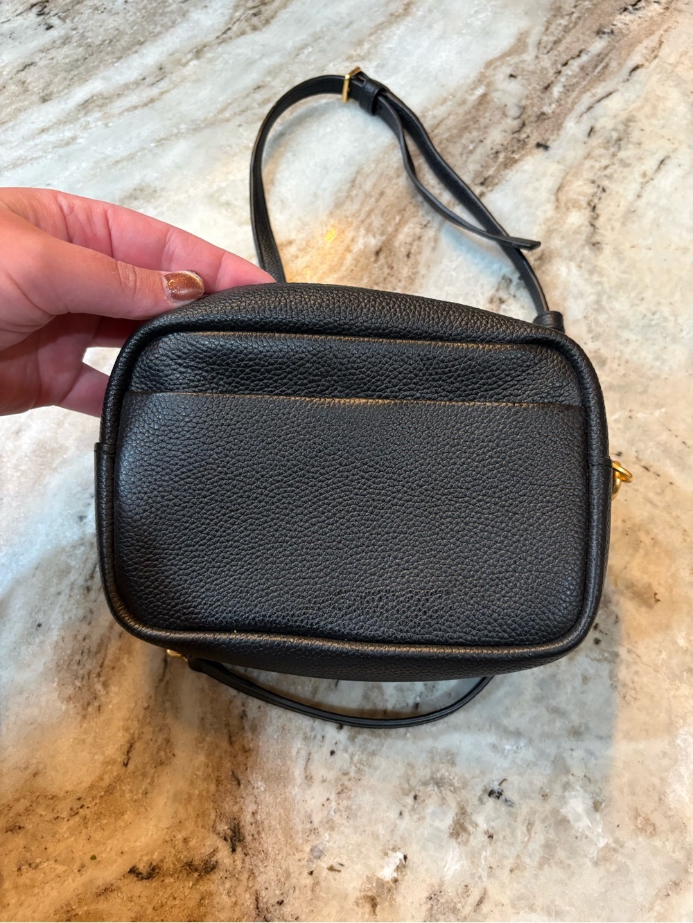Tory Burch Black Pebbled Leather Crossbody - Picture 7 of 9